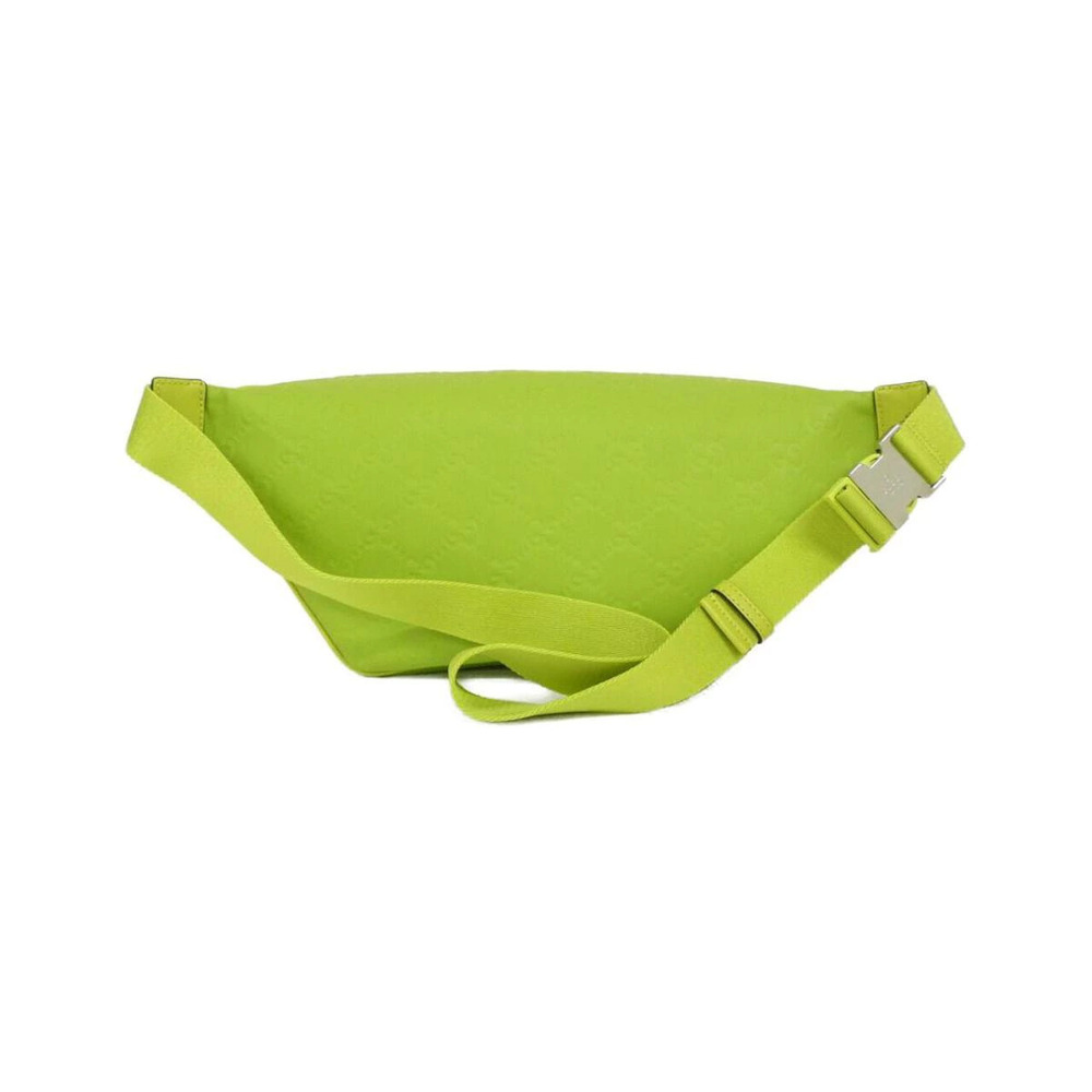 Gucci Neon Lime GG Embossed Belt Bag matte rubber Green - Picture 2 of 6